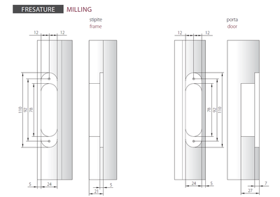 Скрытые петли MORELLI с 3-D регулировкой HH-4 SC Цвет - Матовый хром