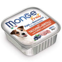 Консерва Monge Dog Fruit для собак с индейкой и черникой 0,100 кг