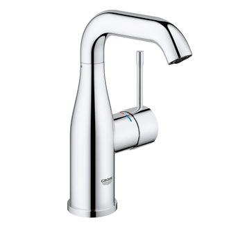 Смеситель однорычажный для раковины U-излив, GROHE Essence+ гладкий корпус, хром  23463001