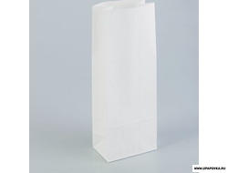 Пакет бумажный Белый 12 х 8 х 33 см / 40 гр