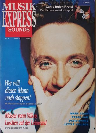 Musikexpress Sounds Magazine April 1992 Westernhagen, Иностранные музыкальные журналы,Intpressshop