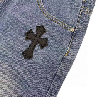 chrome hearts джинсы +с крестами