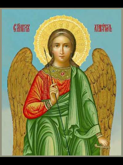 Ангел-Хранитель. Рукописная икона.