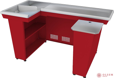 Кассовый бокс Марихолодмаш КБ-1,9-2Н двойной накопитель (красный)