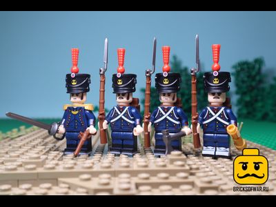 4 артиллериста французской армии, наполеоновские войны 1812