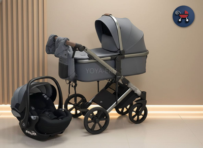 Детская коляска 3 в 1 Luxmom 710 Серый
