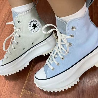 Кеды Converse Run Star Hike 3 panel голубые высокие 3-х цветные купить в спб 171894C фото