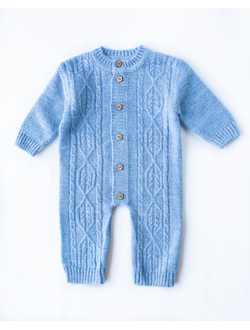 Комбинезон "Аран" голубой
