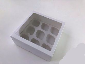 Короб картонный на 9 ячеек с окном