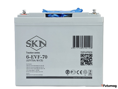 Тяговый аккумулятор SKN 6-EVF-70 (12V73A/H C5)