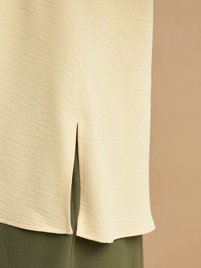 Базовый топ из искуственного шелка