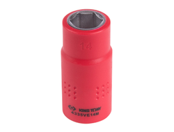 Головка торцевая диэлектрическая шестигранная 1/2", 14 мм KING TONY 4335VE14M