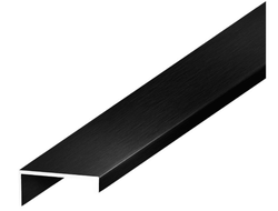 Ручка-профиль торцевая  i-line, Чёрный Брашированный L=2500мм,  (02.0182)  AQ