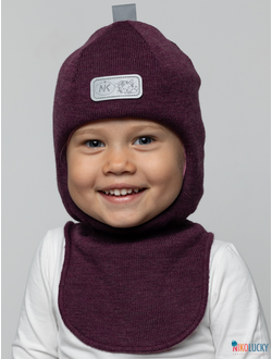Шапка-шлем "NK"   20101-01, цвет сливовый р. 48-50