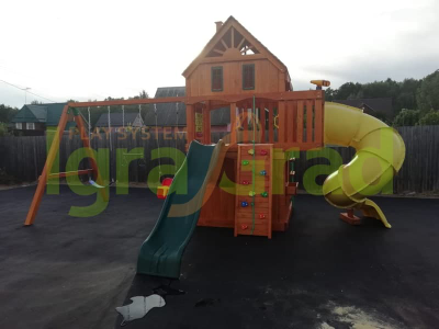 Детская площадка IgraGrad Шато 2 с трубой (Домик) купить в Воронеже