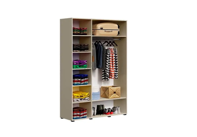 Шкаф 3-створчатый Нэнси new 1,5м, белый/крафт/графит