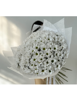 БУКЕТ ИЗ 35 КУСТОВЫХ ХРИЗАНТЕМ