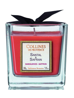 Ароматическая свеча COLLINES DE PROVENCE "Сандал и Шафран"