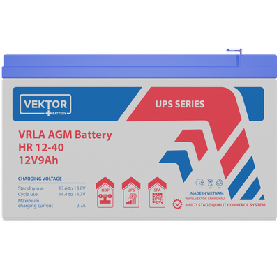 Аккумулятор свинцово-кислотный HR 12-40W