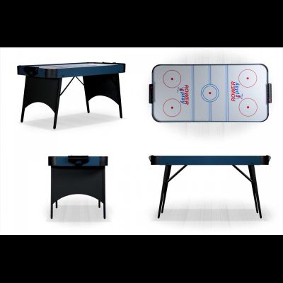 Аэрохоккей «Blue Ice» 5 ф (черно-голубой, складной)