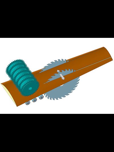 Станок кромкообрезной КМ-500 проходного типа, от