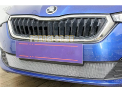 Защита радиатора для Skoda Rapid 2020- chrome низ