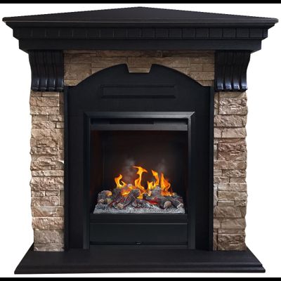 Угловой электрокамин Дублин BL M4 с очагом 3D Olympic