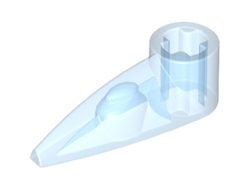 Bionicle 1 x 3 Tooth with Axle Hole Bohrok Eye, Trans-Medium Blue (x346 / 4163578 / 6174477)