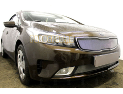 Защита радиатора KIA Cerato 2016-2018 chrome верх