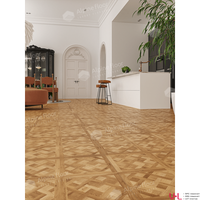 SРС ламинат Alpine Floor Раrquеt Sirоссо Лувр ЕСО 25-2 толщина 6.0 мм с микрофаской замковый 1.7701 м2