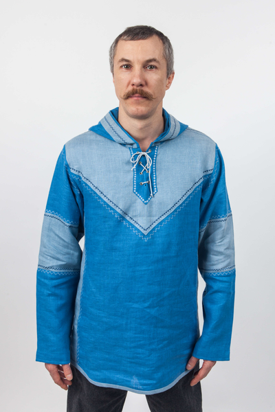 Рубаха с капюшоном "Витязъ" с Алатырем