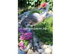 ЖУРАВЛЬ грациозный 75*30см  1,4кг  полистоун  Россия  1798/016756  Журавль - символ крепкого здоровья и долголетия.