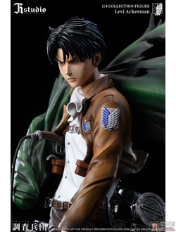 Фигурка статуя 1/4 Леви Аккерман (Levi Ackerman GK Statue jr studio)