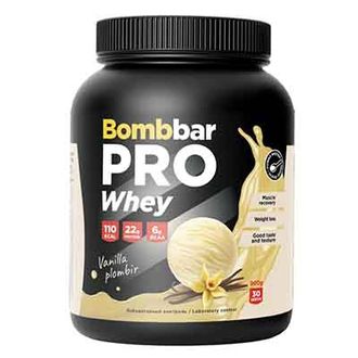 (BOMBBAR) Pro Whey - (900 гр) - (Ванильно-сливочный пломбир)