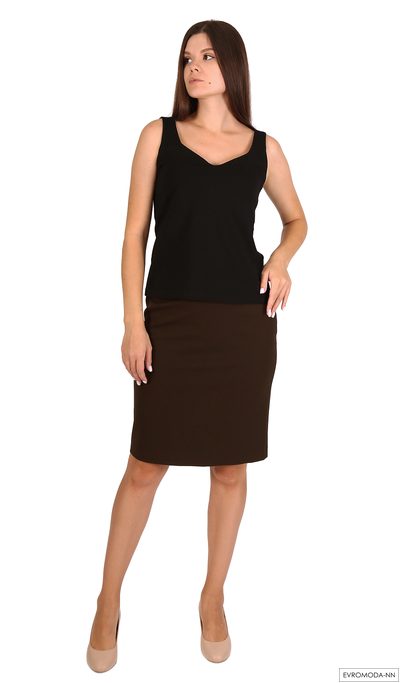 Блузка женская - топ черный 1695 Pretty One