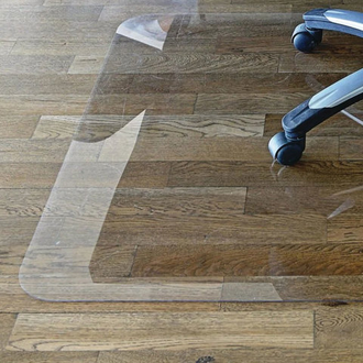 Коврик защитный для напольных покрытий BRABIX, поликарбонат, 90х120 см, глянец, толщина 1 мм, 604845