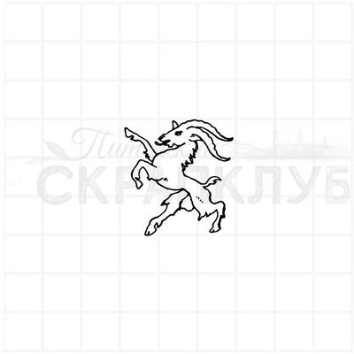 Штамп геральдический козел