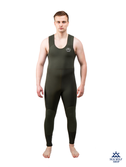 Гидрокостюм неопрен 5мм AquaTeam Hunter Олива р.48