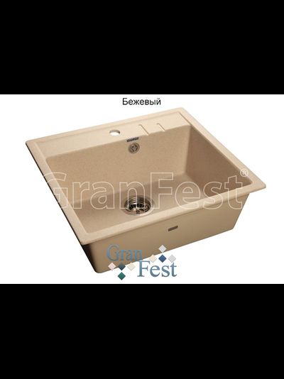 Керамическая мойка Granfest Гранфест QUADRO GF-Q560 1 секционная мойка с отверстием под смеситель