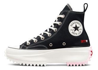 Converse Run Star Hike Love Me Black Platform