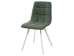 Стул CHILLI SQUARE RU-01 малахит, PU/ белый каркас М-City
