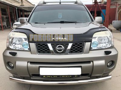 Защита переднего бампера d60 Nissan X-trail T30 (2000-2007)