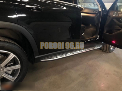 Пороги ОЕМ для Mercedes-Benz GLS-klasse I (X167) 2019-