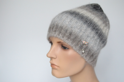 Vizio Италия 1122 CYO шапка серо - бежевая 10-8 цвет