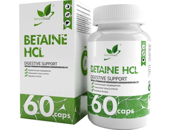 Бетаина Гидрохлорид (Betaine HCL), 60 кап. (NaturalSupp)