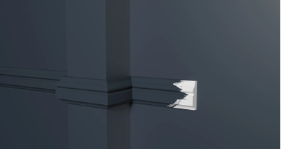 Молдинг Decor Dizain DD603, дюрополимерный, влагостойкий, под покраску, длина 2 м