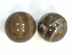 Шар Окаменелое дерево в ассортименте, Мадагаскар (25-26 мм, 21-25 г) №20706