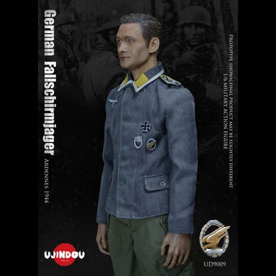 Немецкий парашютист в Арденнах, 1944 г  - КОЛЛЕКЦИОННАЯ ФИГУРКА 1/6 WWII German Fallschirmjager Ardennes 1944 (UD9009) - UJINDOU