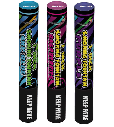 Цветной дым 1 INCH SMOKING FOUNTAIN (60 сек.) ? 3 цвета на выбор