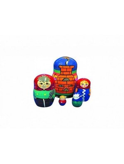 Матрешка Сказка Гуси-Лебеди (5 в 1)